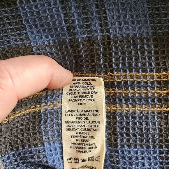 Woolrich Waffle Weave 100% Organic Cotton Shirt - Picture 5 of 11